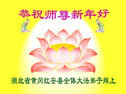 Image for article Falun Dafa Practitioners from Hubei Province Respectfully Wish Master Li Hongzhi a Happy New Year (19 Greetings)