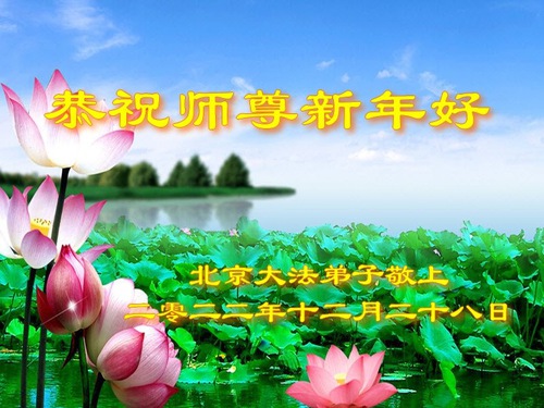 Image for article Falun Dafa Practitioners from Beijing Respectfully Wish Master Li Hongzhi a Happy New Year (22 Greetings)