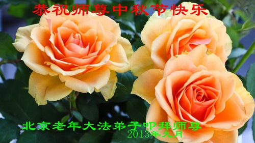 Image for article Falun Dafa Practitioners from Beijing Respectfully Wish Master Li Hongzhi a Happy Mid-Autumn Festival (23 Greetings)