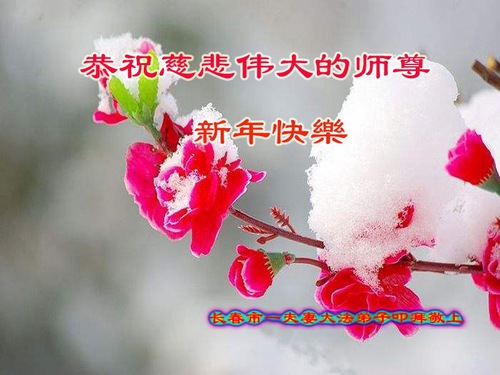 Image for article Falun Dafa Practitioners from Changchun Respectfully Wish Master Li Hongzhi a Happy New Year (18 Greetings)