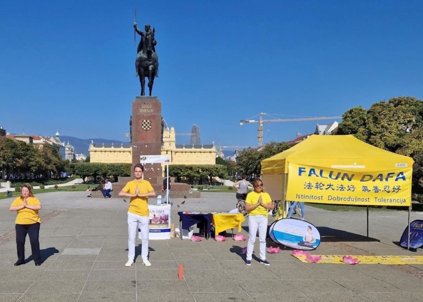 Image for article Croatia: Introducing Falun Dafa in the Capital City