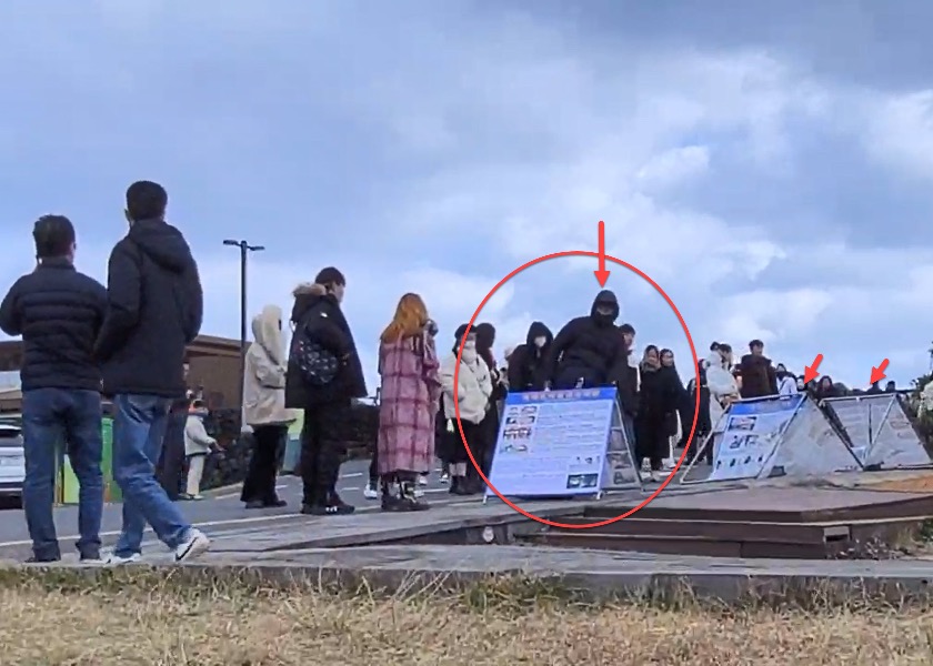 Image for article Jeju, South Korea: Chinese National Who Damaged Poster Boards Videotaped
