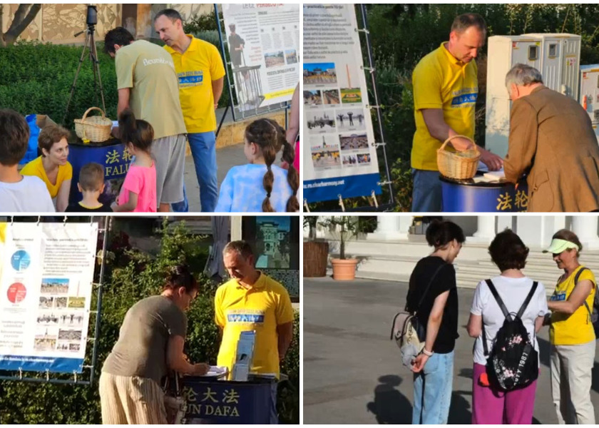 Image for article Romania: People Express Their Support for Falun Dafa During Public Events
