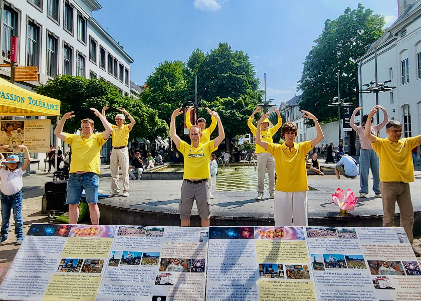 Image for article Belgium: Activities in Antwerp Introduce Falun Dafa and Raise Awareness of the Persecution