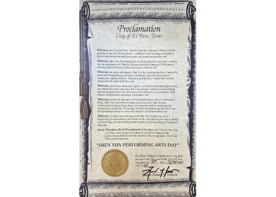 Image for article Texas, USA: “Proud to Stand With Shen Yun Performing Arts”