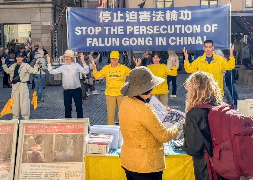 Image for article Stockholm, Sweden: Exposing the CCP’s Brutality During Nobel Prize Week