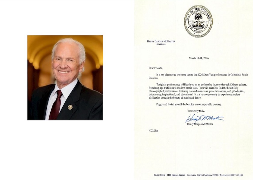 Image for article South Carolina: Governor, Mayor, and Elected Officials Issue Proclamations to Praise and Congratulate Shen Yun Performing Arts